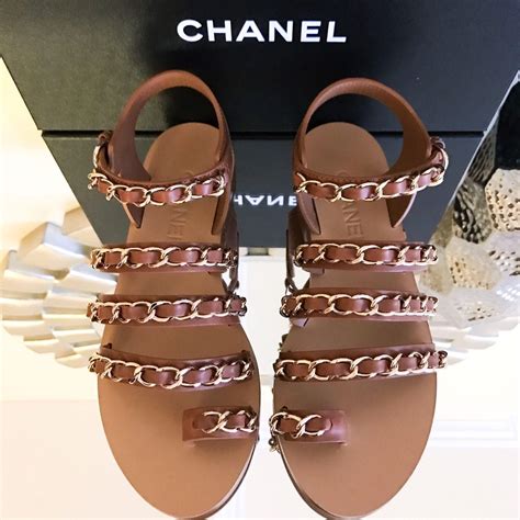 sandali simil chanel|Chanel sandals review.